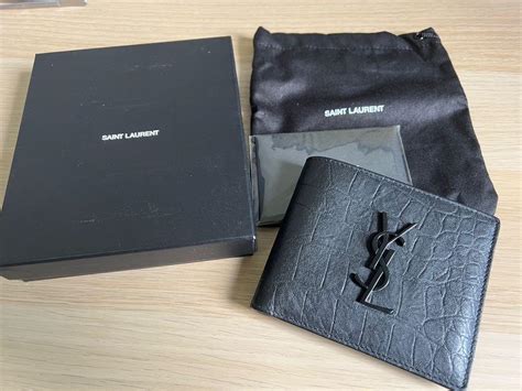 ysl mens wallet card holder|YSL card wallet men.